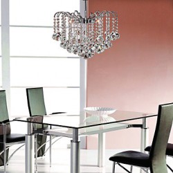 Max 40W Modern/Contemporary Crystal Painting Metal Chandeliers Living Room / Dining Room / Kitchen