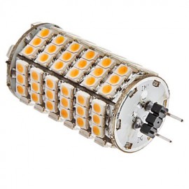 G4 6W 102x3528SMD 420-450LM 3000-3500K Warm White Light LED Corn Bulb (12V)
