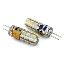 1.5W G4 LED Bi-pin Lights 24 SMD 3014 144 lm Warm White / Cool White Decorative DC 12 V 10 pcs