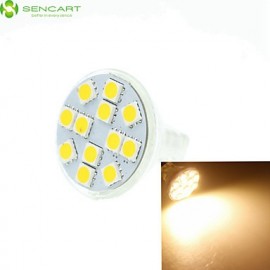 4 x MR11 GZ4 GU4 G4 6.5W Warm / Cool White / Warm White 12 x 5060SMD LED 450-550LM Light Led Bulb (AC/DC10-30V)