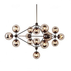 Chandeliers 15 Lights/Glass Ball Lights/ Retro Living Room / Hallway / Outdoors / Garage Metal