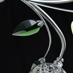 Chandelier, 6 Light, Country Aluminum Glass Chrome