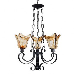 Max 60W Traditional/Classic Bulb Included Painting Metal Chandeliers Living Room / Bedroom / Dining Room