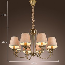 40W Modern/Contemporary / Traditional/Classic / Rustic/Lodge / Country / Island / Vintage Brass Metal ChandeliersLiving Room / Bedroom /