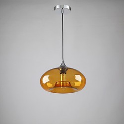 Modern Characteristic 1 Light Pendant With Transparent Shade