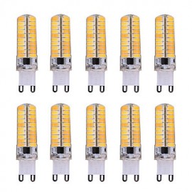 10pcs Dimmable G9 7W 80 SMD 5730 500-700 LM Warm White / Cool White LED Corn Bulbs AC 110V / AC 220V