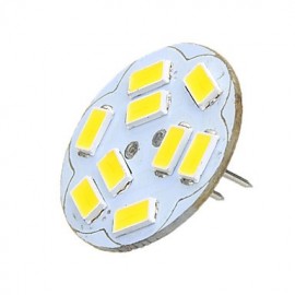 G4 2W 200lm 3500K/6500k 9x5730 LED Round Board Warm/Cool White Light Lamp (AC/DC12V)