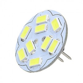 G4 2W 200lm 3500K/6500k 9x5730 LED Round Board Warm/Cool White Light Lamp (AC/DC12V)