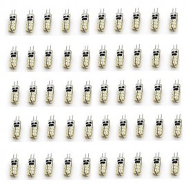 50PCS G4 24LED SMD3014 90-110LM Warm White/White DC12V LED Bi-pin Lights