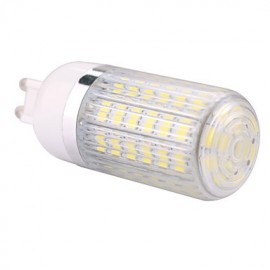 G9 15W 60x5730SMD 1500LM 2800-3200K /6000-6500K Warm White/Cool White Light LED Corn Bulb with Striped Cover (AC110/220V)