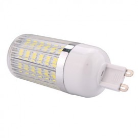 G9 15W 60x5730SMD 1500LM 2800-3200K /6000-6500K Warm White/Cool White Light LED Corn Bulb with Striped Cover (AC110/220V)