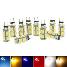 10x G4 GZ4 MR11 2W 9 LED 5050 Blue / Red / Warm White / Green / Yellow / White LED Interior Lights Lamp DC12V