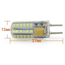 Silica Gel GY6.35 Led Light Bulb 48 SMD 3014 AC/DC12V White or Warm White for Boat RV Home Spotlight (10 Pieces)