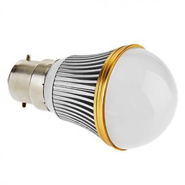 B22 3 W 3 High Power LED 230 LM Warm White A Dimmable Globe Bulbs AC 220-240 V