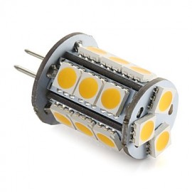 4PCS G4 18LED SMD5050 300-400LM Warm White/White Decorative DC12V LED Bi-pin Lights