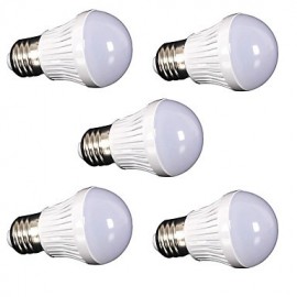 5pcs New LED Lamp E27 5W 220V 110V Real Watt LED Bulb Light SMD2835 Fast Heat Dissipation High Bright Lampada LED Lamps
