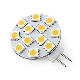 1 pcs ding yao G4 4W 12X SMD 5050 200LM 2800-3500/6000-6500K Warm White/Cool White Bi-pin Lights DC 12V