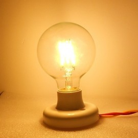 E26/E27 4W 350 LM 2700K Warm White G Globe Bulbs LED Filament Lamps 220-240V / 110-130V