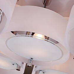 Max 60W Modern/Contemporary Chrome Metal Chandeliers / Flush Mount Living Room / Bedroom / Study Room/Office