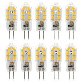 10pcs G4 4W 14*2835SMD 300-360LM Warm/Cool White T DC 10-12V/AC 220-240V