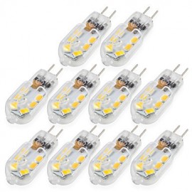 10pcs G4 4W 14*2835SMD 300-360LM Warm/Cool White T DC 10-12V/AC 220-240V