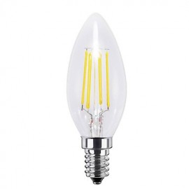 4W E14 LED Filament Bulbs C35 4 COB 400 lm Warm White Cool White Decorative AC 220-240 V 12 pcs