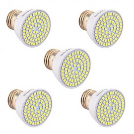 5Pcs E26/E27 GU5.3(MR16) GU10 72LED 7W LED 2835SMD 600-700Lm Warm White Cold White Natural White LED Spotlight (AC 110V/220V)