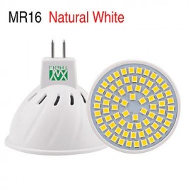 5Pcs E26/E27 GU5.3(MR16) GU10 72LED 7W LED 2835SMD 600-700Lm Warm White Cold White Natural White LED Spotlight (AC 110V/220V)