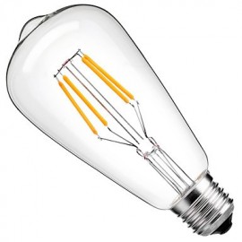 5pcs ST64 4W E27 LED Filament Bulbs COB Warm/Cool White Decorative Vintage Edison Light Bulb Retro Edison Bulbs AC220-240V
