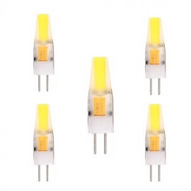 5PCS G4 2W 1505 COB 150-200LM Warm White/Cool White Decorative / Waterproof LED Bi-Pin Lights (AC/DC 12-24V)