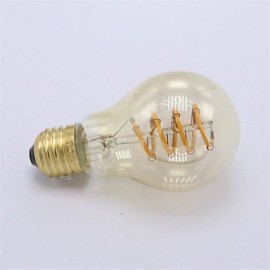 1pcs Dimmable A19 E27 New Design Soft LED Filament 4W LED Vintage Lamp Bulb Spiral Edison Bulb Commercial Light Bulb 220-240V