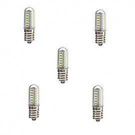 5pcs 3W E14 Led Refrigerator Light 25*SMD3014 Warm/Cool White Decorative Waterproof Mini Bulbs for Fridge Freezer and Crystal Chandeliers AC220-240V