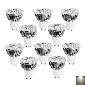 4W GU10 LED Spotlight 4 High Power LED 320 lm Warm White / Cool White / Natural White Dimmable AC 220-240 V 10 pcs