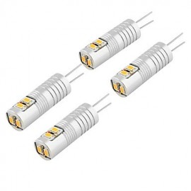 4PCS G4 1W DC/AC 12V 6xSMD 3014 150 Lm Warm White/Cold White Decorative LED Bi-pin Lights