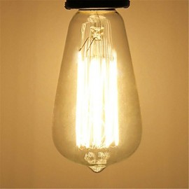 5pcs ST64 E27 40W Incandescent Vintage Edison Light Bulb For Restaurant Club Coffee Bars Light(220-240V)