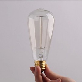 5pcs ST64 E27 40W Incandescent Vintage Edison Light Bulb For Restaurant Club Coffee Bars Light(220-240V)