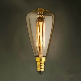 E14 40W St48 Yellow Light Bulb Edison Small Screw Cap Retro Chandelier Decorative Light Bulbs