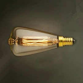 E14 40W St48 Yellow Light Bulb Edison Small Screw Cap Retro Chandelier Decorative Light Bulbs