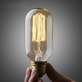 110V OR 220V Edison ST45 Bulb/ Retro Edison lamp Filament bulb/Copper E26 E27 Bulb 40W