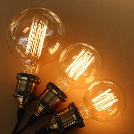 E27 40W G125 Straight Wire Large Bulb Bulb Edison Retro Decorative Light Bulbs