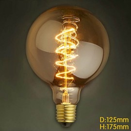 40W E27 Retro Industry Style Transparent Incandescent Bulb