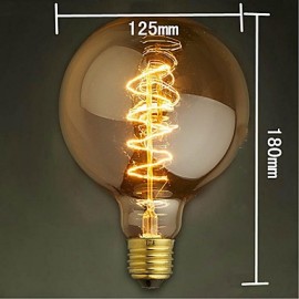 G125 wire around 40W bulb edison bulbs Bar Pearl tungsten bulb Edison light bulb retro decoration