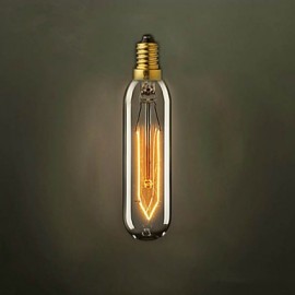 T10 E14 220V-240V 40W Tubes Creative Small Screw Edison Light Bulb