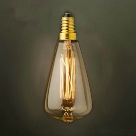 ST48 E14 220V-240V 40W Bulb Edison Screw Caps Small Yellow Retro Chandelier Light Bulb