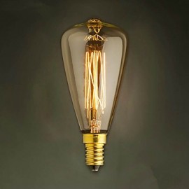 ST48 E14 220V-240V 40W Bulb Edison Screw Caps Small Yellow Retro Chandelier Light Bulb