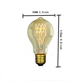 40W E27 Edison Retro Light Bulb ST64 A19(220-240V)