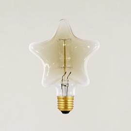 40W E27 Retro Industry Style Transparent Incandescent Bulb in Star Shape
