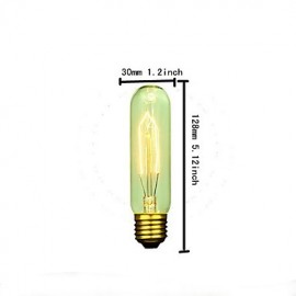 T10 25W 110V-240V Tube Edison Retro Decorative Light Bulbs