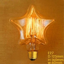 Edison Yellow Light Decoration Retro Tungsten Lamp Light Source(E27 40W)