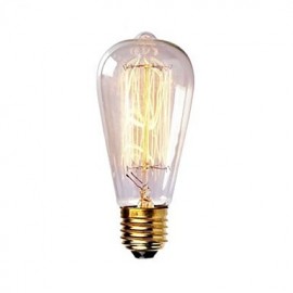 ST58 40W E27 Vintage Retro Incandescent Filament Edison Lamp Bulb(AC220-240V)
